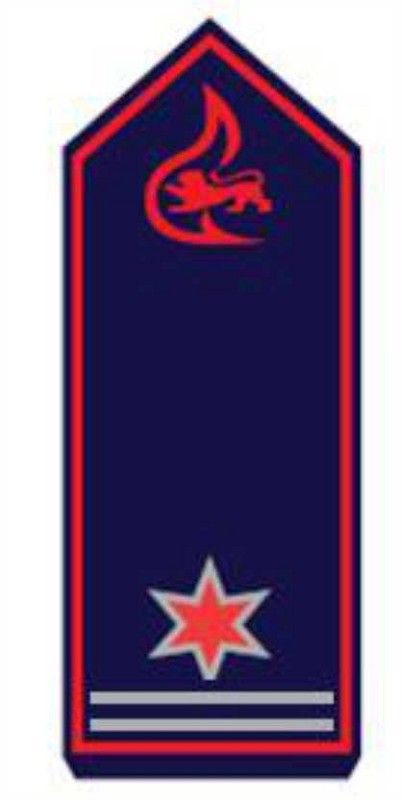 Schulterstück Löschmeister als Abt-Kommandant